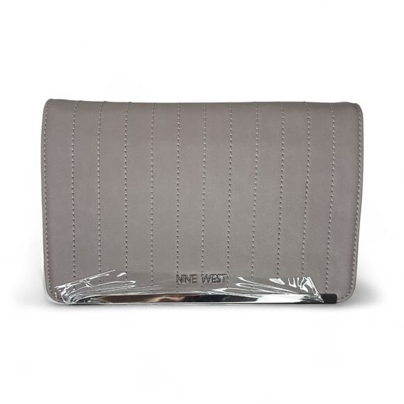 Nine West Jenette Crossbody Bag Greystone NWT - Picture 4 of 6